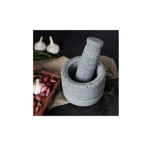 Ensembles de mortier et pilon en marbre de pierre naturelle et usage quotidien pour outils et gadgets Outils d'herbes et d'épices avec vente - Product Image 4