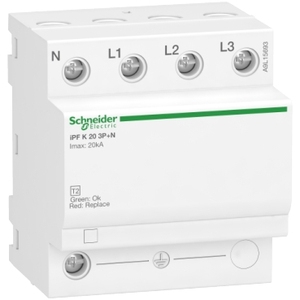 Per SCHNEIDER ELECTRIC A9L15693 IPF K 20 Scaricatore di sovratensione modulare 3 poli + N 340V Dispositivi di protezione da sovratensione TVS (SPDs) - Product Image 1