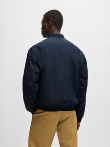 Chaqueta bomber ligera para hombre en estilo callejero personalizable con su propio logotipo en la tela de lona frontal Servicio OEM disponible - Product Image 2