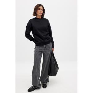 Custom Logo Women's Casual Cotton Sweatshirt High Quality Casual Streetwear Breathable Pullover Women's Sweatshirt - Product Image 6