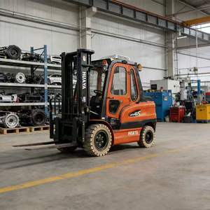 Montacargas Eléctrico de 4 Toneladas de Capacidad de Carga <span class=keywords><strong>para</strong></span> Almacenes Logística con Puerta Apilador de Cuatro Ruedas Contrapesado sin Patas - Product Image 3