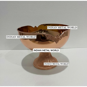 Finest Quality <b>White</b> Metal Chocolate <b>Serving</b> <b>Bowl</b> Decorative Chocolate Fruit <b>Bowl</b> Indian Metal World Tabletop Home Decor Gift - Product Image 2
