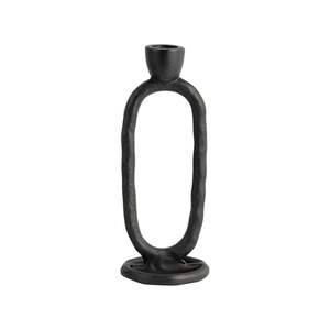 Bougeoir moderne en métal noir pour 4 bougies Design minimaliste et élégant Parfait pour la décoration intérieure ou la table à manger - Product Image 5
