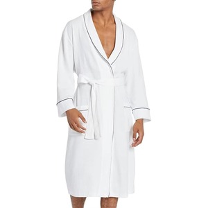 Bata de Baño para Hombre, Tela Suave, Manga Larga, Corte Holgado, Ropa de Estar en Casa, Ideal para Comodidad Diaria, Uso en Invierno Cálido y Diseño Personalizado - Product Image 2