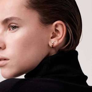 ต่างหูเพชรเลี้ยงในห้องปฏิบัติการ Luxira Jewels ประดับด้วยพลอยระยิบระยับ เงินสเตอร์ลิง ชุบโรเดียม เครื่องประดับหรูหราสำหรับงานปาร์ตี้และงานแต่งงานสำหรับผู้หญิง - Product Image 2