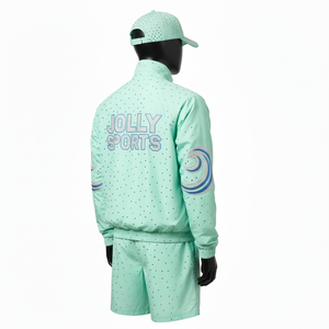 Conjunto de Pantalones Cortos Cortavientos de Poliéster Premium, Tela Ligera con Micro Puntos, Transferencia de Calor, Logotipo Personalizado, Conjunto de Pantalones Cortos Cortavientos para Hombre - Product Image 4