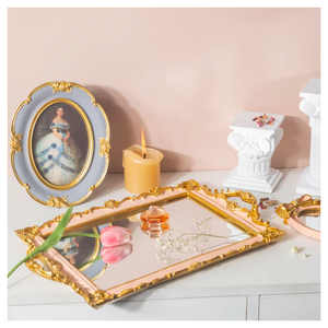 เครื่องครัวโลหะเงินดีไซน์แฟนซีถาดรองจานชามบนโต๊ะทำมือสุดหรู - Product Image 2