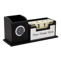 Boîte de rangement pour cartes de visite en plastique, porte-cartes de visite simple en bois créatif