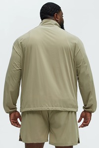 Vestes coupe-vent pour hommes de qualité supérieure logo personnalisé de base personnalisable Fitness Training Running Leisure Sport Hoodie Jacket - Product Image 5