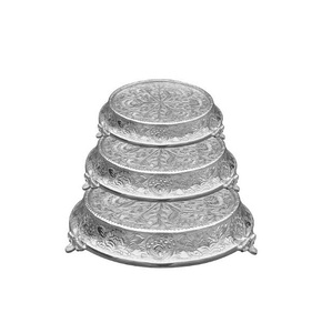 Support de gâteau moderne fait à la main support de gâteau en métal laiton aluminium pour buffet affichage pour la maison fête d'anniversaire mariage - Product Image 2