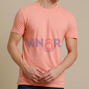 Producto más vendido Camiseta en blanco Camiseta Mejor venta al por mayor OEM Algodón liso O-cuello Hombres Camisetas transpirables de alta calidad para hombres - Product Image 3