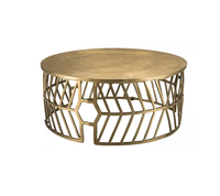 Vaisselle en fil de fer et marbre de style américain Articles de maison décoratifs Fancy Hotels Zone d'attente Table d'appoint fabricant de gros Exportateur