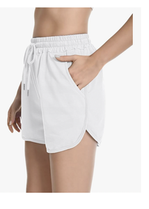 Pantalones Cortos Deportivos Casuales de Algodón para Mujer, Estilo Informal, con Dobladillo Curvo, para Verano, con Cordón Ajustable, para Hacer Ejercicio - Product Image 5