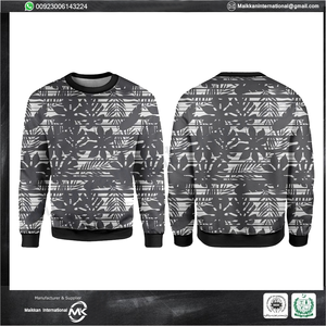 Men's Customized Fashion <b>Gym</b> Training <b>Sweatshirt</b> High Quality New Style for Autumn Workout Digital Printed - Product Image 3