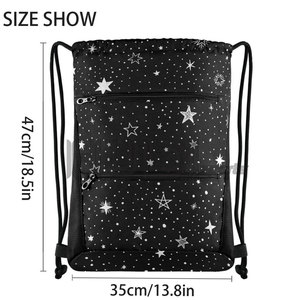 High Quality Polyester Draw <b>Drawstring</b> Sports Gym <b>Bag</b> <b>Waterproof</b> Custom Logo Fitness <b>Drawstring</b> <b>Bags</b> - Product Image 3