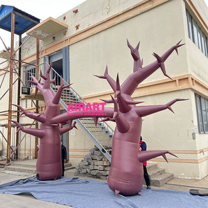 Arche gonflable d'arbre mort avec lumière LED pour l'affichage d'étape d'Halloween, annonçant l'entrée gonflable d'arbre pour la fête sur le thème de la forêt - Product Image 2