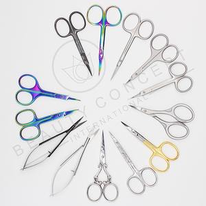 Ciseaux à cuticules extra fins 9 cm, lames courbées en acier inoxydable, pour droitiers, pour éliminer les cuticules mortes des ongles des mains et des pieds - Product Image 3