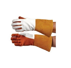 Qualité supérieure Argon MIG TIG Split cuir de vachette gants de soudage sécurité industrielle protection renforcée paume résistant à la chaleur - Product Image 6