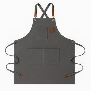 Heavy Duty Reusable Kitchen Aprons Custom Personalized Soft Polyester Linen Adjustable Neck Strap Sublimation Blanks Sleeveless - Product Image 1