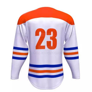 Vente en gros de maillots de hockey sur glace pour hommes de grande taille-Marque privée Respirant Écologique Séchage rapide Couleurs personnalisées Logo de haute qualité - Product Image 2