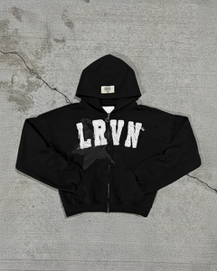 Sudadera Yingling de Doble Capa de Algodón de 500 Gsm, Bordada, Estilo Holgado, Lavada al Ácido, Pantalones Deportivos Extra Grandes, Sudadera Corta con Capucha - Product Image 2