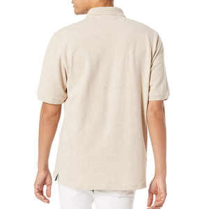 Camisas polo Camiseta polo Logotipo de moda suelto personalizado Camisetas Polo de cuello redondo Mangas cortas lavadas - Product Image 6