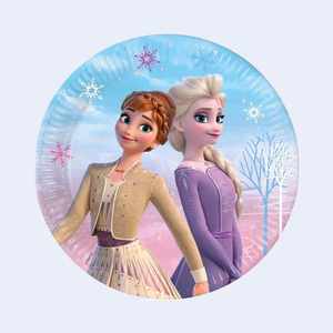 Platos Desechables Frozen de 23 cm, 6 Piezas, Vajilla para Fiestas Infantiles, Celebración de Cumpleaños - Product Image 1
