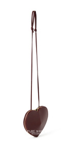 Bolso bandolera italiano hecho a mano de cuero genuino con forma de corazón y correa ajustable - Product Image 3