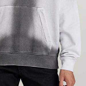 เสื้อฮู้ดที่กำหนดเองวินเทจสีเทาฝรั่งเศสเทอร์รี่โอเวอร์ไซส์เฮฟวี่เวท450จางหายไปจากแสงแดด - Product Image 5