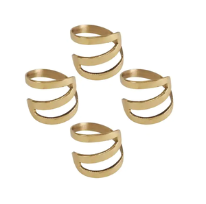 Soporte para servilleteros de latón Dale a tu mesa un aspecto elegante y convierte tu cena en un aspecto de diseñador memorable Venta caliente - Product Image 5
