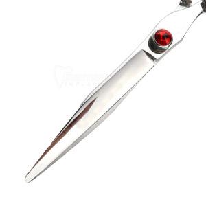 Tijeras de Peluquería Ergonómicas de Acero Inoxidable con Mango Largo para Diestros, Rectas, de Alta Precisión, para Peinar y Cortar el Cabello - Product Image 4