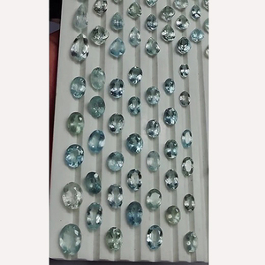 101 pcs Naturel Aigue-Marine 8mm à 20mm Ovale Poire Rectangle Facette 241 cts Lot Bleu Iroc Ventes Qualité Gemstone Cut US $193 pour Tous - Product Image 1
