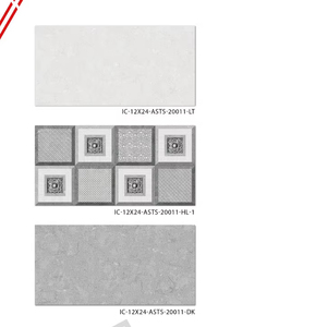 Dernière tendance : carreaux de céramique pour murs de salle de bain et de cuisine, 300x600 mm, finition brillante ou mate, texture sculptée effet sucre, pour maisons modernes - Product Image 1