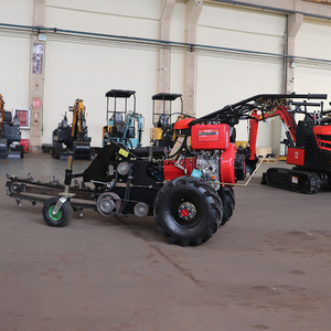 Free Shipping <b>Walking</b> Type Chain Trencher Small Self‑propelled Ditcher <b>Machine</b> Diesel Engine For Pipeline Cable Digging - Product Image 2