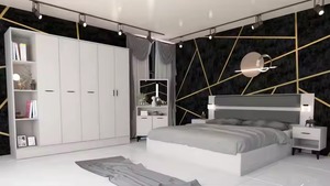 Juegos de muebles de dormitorio tamaño King modernos de lujo con función de masaje para el hogar, oficina, apartamento, estilo cómodo de calidad para hoteles - Product Image 4