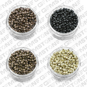 Micro anneaux/perles de qualité professionnelle pince à fil crochet boucle ensemble noir mat Kit d'outils d'extension de cheveux réutilisable de qualité professionnelle - Product Image 3