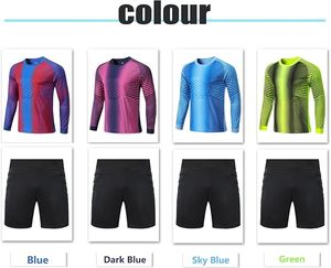Maillot de gardien de but de football pour enfants, uniformes d'équipe pour enfants, ensemble à manches longues pour hommes, shorts - Product Image 6