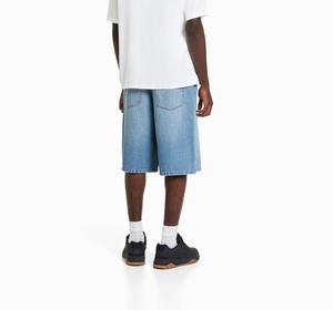 Pantalones Cortos Holgados con Botones para Hombre, Estilo Casual, Ajuste Holgado, Ropa Deportiva de Lona para Verano, Ropa de Calle, Cómodos para Uso Diario, Estilo Vintage, Secado Rápido - Product Image 5