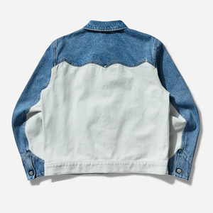 เสื้อแจ็คเก็ตมอเตอร์ไซค์ผู้ชายสุดเท่ สีทูโทน ผลิตจากผ้าฝ้ายออร์แกนิค 100% รุ่นเดือนสิงหาคม 2026 ทนทานด้วยเทคนิคการซักแบบแคนวาส ปิดด้วยซิป ไซส์ XS - Product Image 2