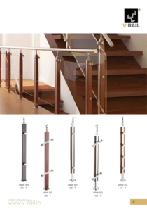 Barandilla de vidrio contemporánea de acero inoxidable, fácil de instalar, diseño moderno para balcón, escalera, aplicaciones de hotel, versión de exportación - Product Image 2