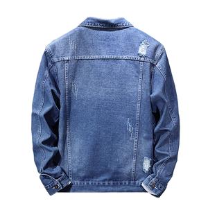 Custom Blank <b>Work</b> Winter <b>Jean</b> Jacket Black Acid Wash Cropped Denim 100% Cotton Waterproof Breathable OEM Custom Service <b>Men</b> - Product Image 5