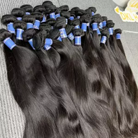 Cheveux humains bruts indiens 100% authentiques, extensions propres de meilleure qualité en faisceaux directement des vendeurs/grossistes
