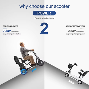 Tricycle électrique de loisirs urbain à trois <span class=keywords><strong>roues</strong></span> pour adultes, moteur 350W, pneu 10 pouces, cadre en alliage d'aluminium, personnalisable - Product Image 5