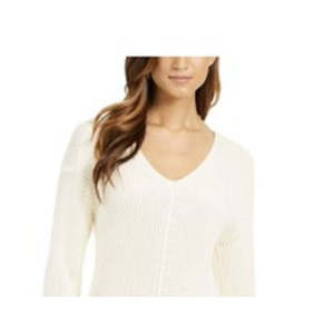 Cardigan da Donna Charter Club in Cotone Testurizzato con Scollo a V, Moda Autunno-Inverno, Maglia Calda con Logo Frontale, Taglia Naturale Media - Product Image 2