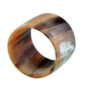 Anillos de servilleta de cuerno de Búfalo con logotipo personalizado único al por mayor soporte de anillo de servilleta de estilo animal pulido para eventos de comedor - Product Image 2