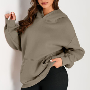 2025 Autumn Loose Casual Long Sleeve Hooded Pullover Personality Streetwear 100% Cotton Men <b>Women</b> Customized Printed Front - Product Image 2