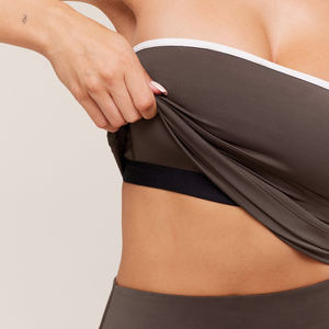 Haut de sport sans couture léger pour femme, taille XL, vêtements de sport personnalisés, tendance, fitness, pilates, haut de yoga en gros - Product Image 3