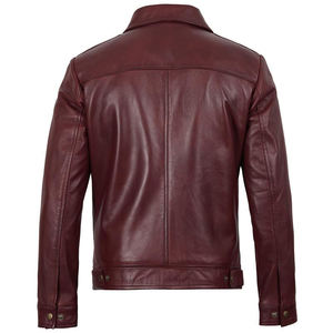 Chaqueta de Cuero de Oveja Genuino Más Vendida para Hombre, Cuello Alto, Resistente al Viento, Corte Regular, Alta Calidad, Cómoda y Elegante - Product Image 2