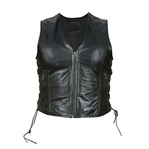 Gilet de moto pour homme en cuir souple de haute qualité, réversible, respirant, décontracté, hiver 2023, très vendu - Product Image 2