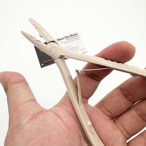 Vente chaude Nude Beige Professionnel Pince D'extension De Cheveux 7 "Microlink Perles Remover & Trame Extension Outil En Acier Inoxydable - Product Image 5